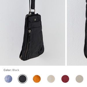 Black leather (FreePeople) Crossbody